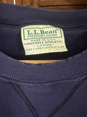 LL Bean - Vintage 90s Crewneck Sweatshirt - Made in USA